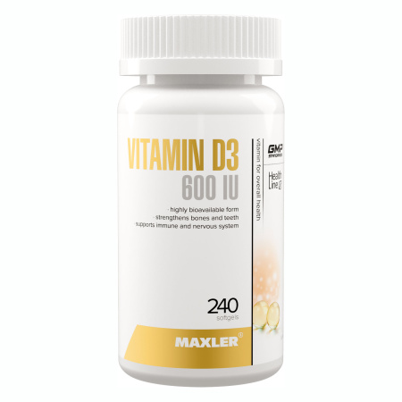 Maxler Vitamin D3 600IU (240caps)