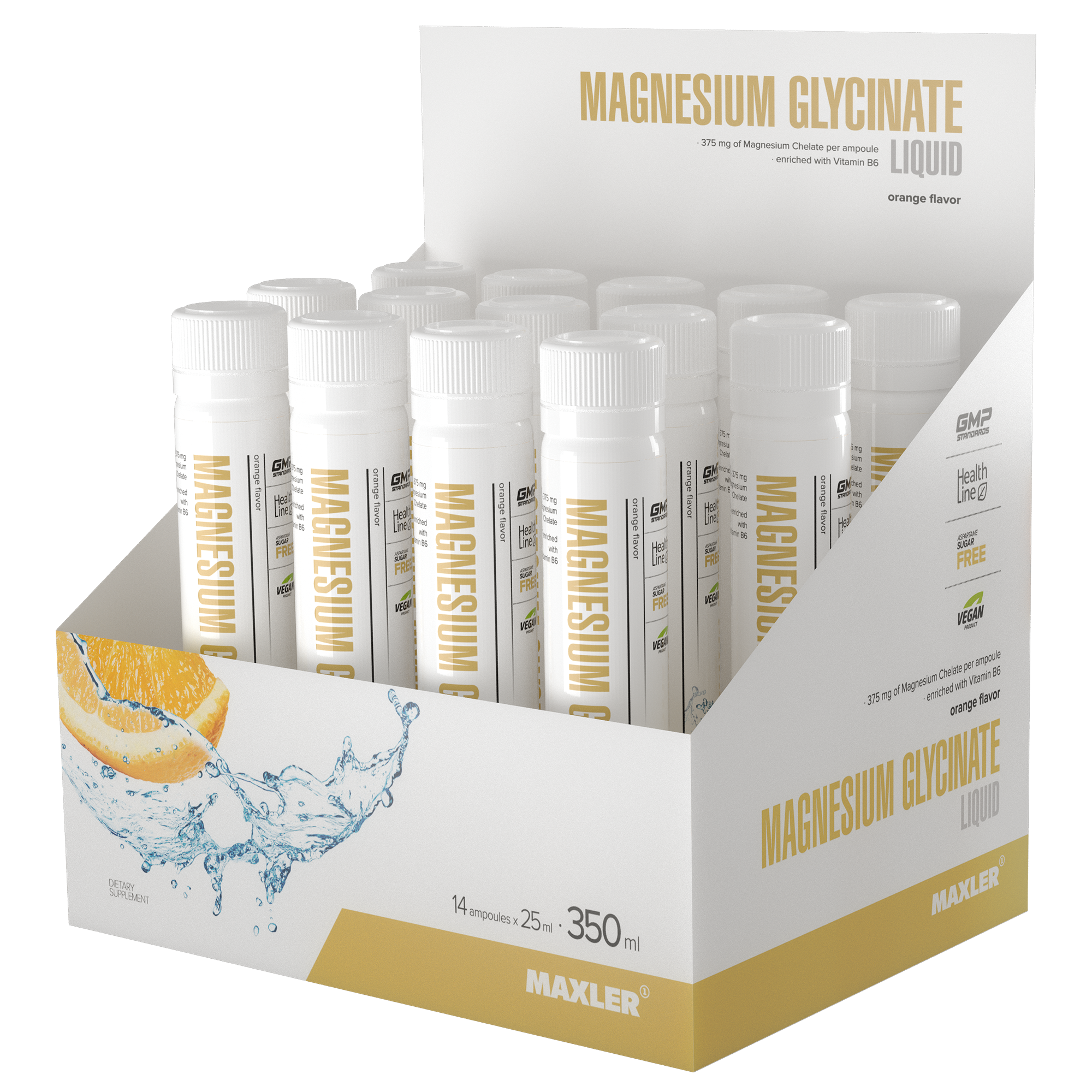 Maxler Magnesium Glycinate Liquid (14amp)