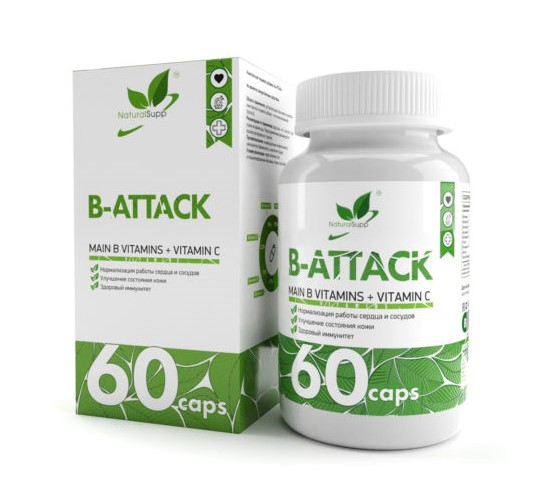 NaturalSupp Витаминный комплекс B-Attack (60caps)