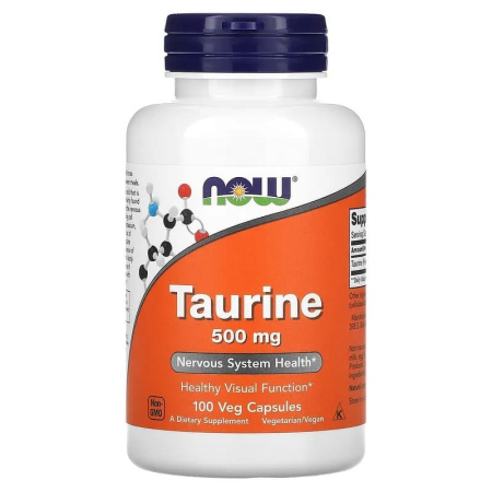 Now Taurine 500mg (100vcaps)