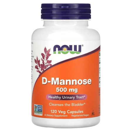 Now D-Mannose 500mg (120vcaps)