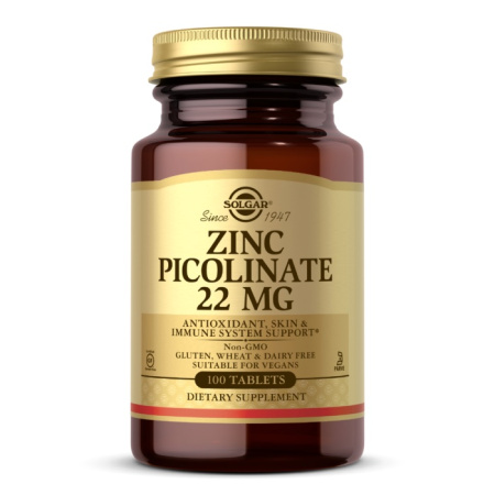 Solgar Zinc Picolinate 22 mg (100tab)