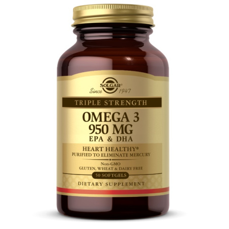 Solgar Triple Strength Omega 3 950 mg EPA and DHA (50sgels)