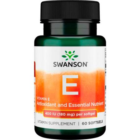 Swanson Vitamin E 400 IU 180 mg (60caps)