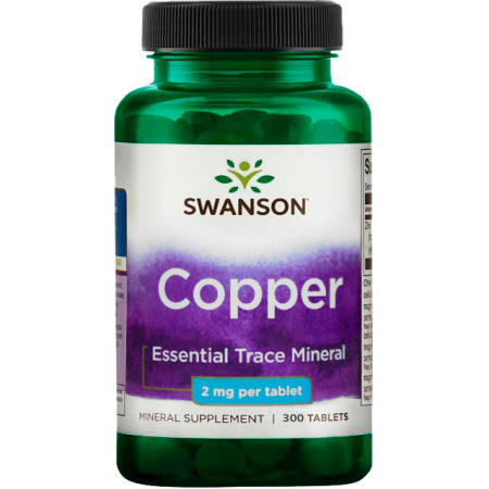 Swanson Copper 2 mg (300tab)