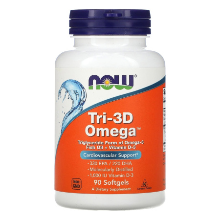 Now Tri-3D Omega Fish Oil (90sgels)