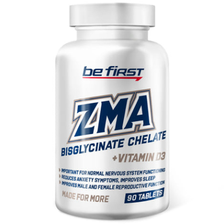 Be First ZMA Bisglycinate Chelate Vitamin D3 (90tab)