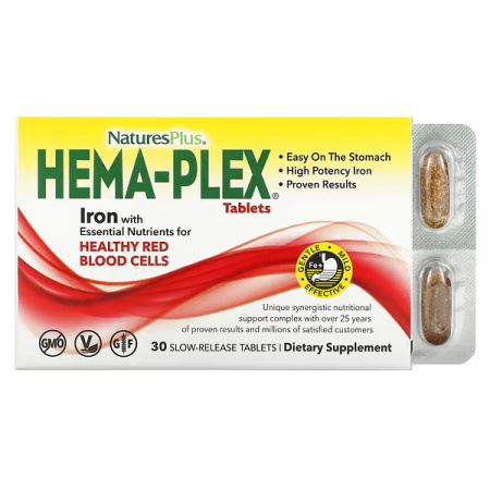 NaturesPlus Hema-Plex Tablets (30tabs)