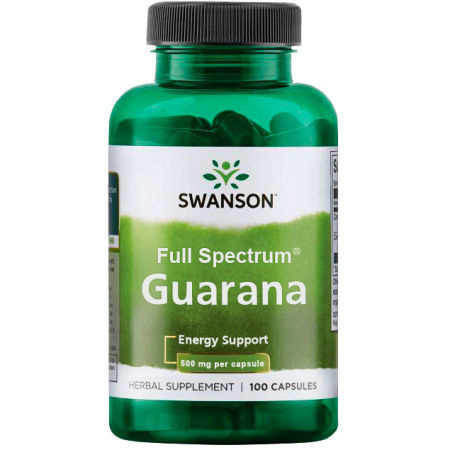 Swanson Full Spectrum Guarana 500 mg (100caps)