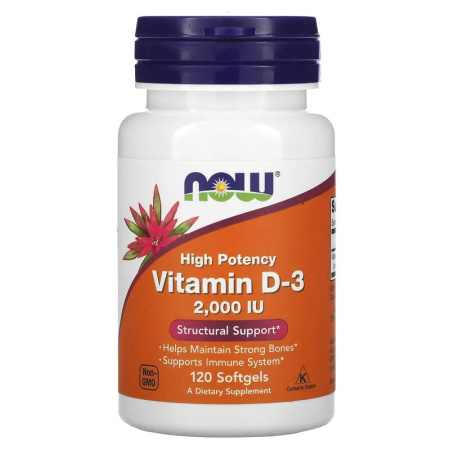 Now Vitamin D-3 2000 IU (120sgels)