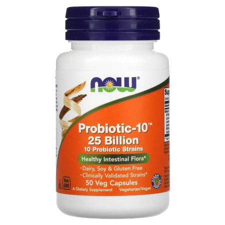 Now Probiotic-10 25 Billion (50caps)