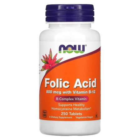 Now Folic Acid 800 mcg (250tab)
