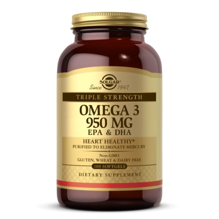 Solgar Triple Strength Omega 3 950 mg EPA and DHA (100sgels)
