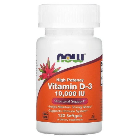 Now Vitamin D-3 10000 IU (120sgels)