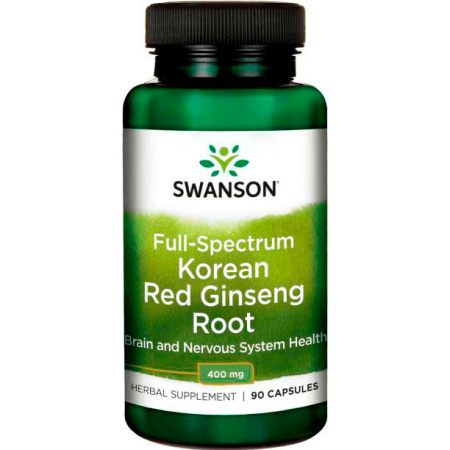 Swanson Full Spectrum Korean Red Ginseng Root 400 mg (90caps)