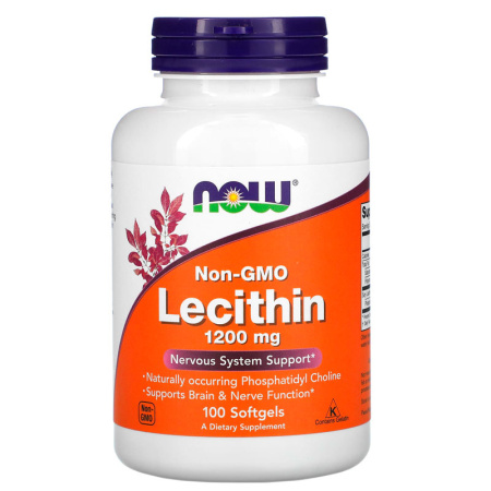 Now Lecithin 1200mg (100sgels)