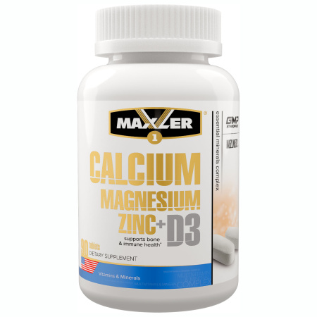 Maxler Calcium Magnesium Zinc +D3 (90tab)