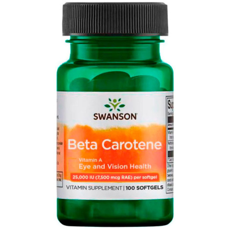 Swanson Beta-Carotene 25,000 IU 7,500 mcg (100caps)