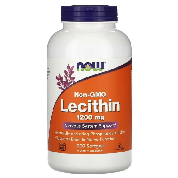 Now Lecithin 1200mg (200sgels)