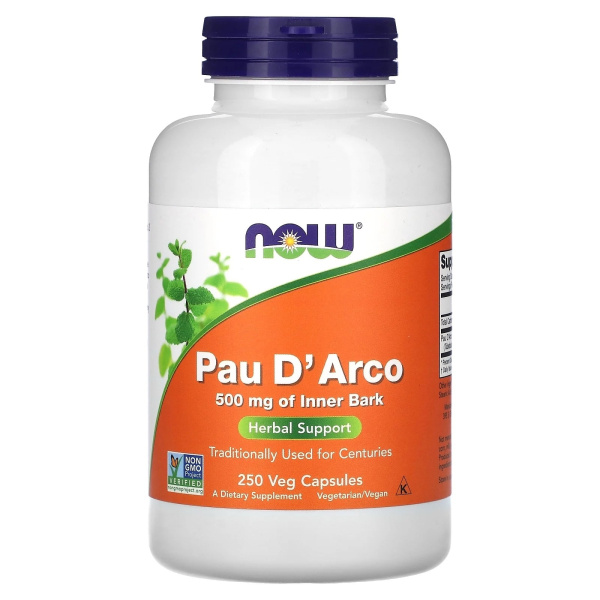Now Pau D'Arco 500mg (250vcaps)