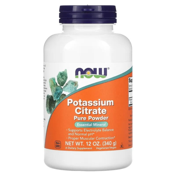 Now Potassium Citrate Pure Powder (340g)