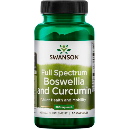 Swanson Full Spectrum Boswellia and Curcumin (60caps)