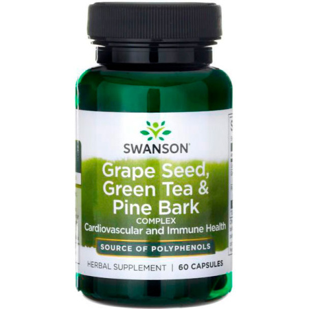 Swanson Grape Seed Green Tea Pine Bark Complex (60caps)