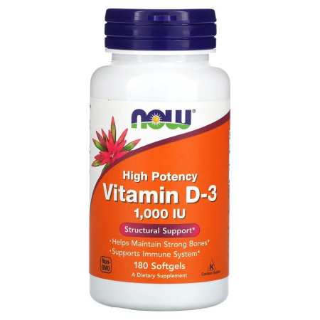 Now Vitamin D-3 1000 IU (180sgels)