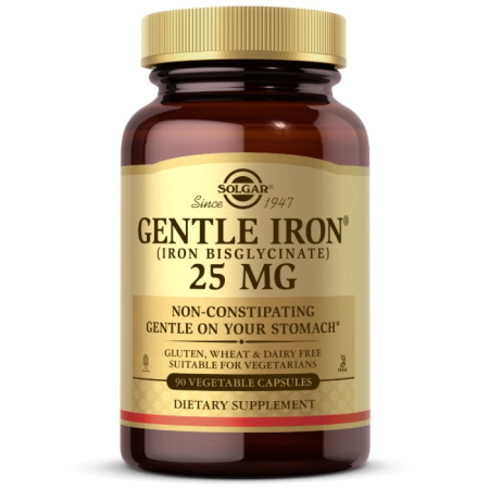 Solgar Gentle Iron 25 mg (90vcaps)