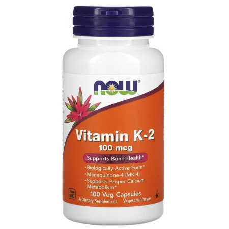 Now Vitamin K-2 100mcg (100vcaps)
