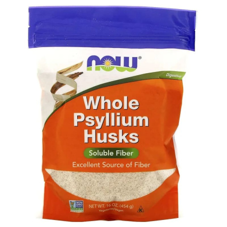 Now Whole Psyllium Husks (454g)