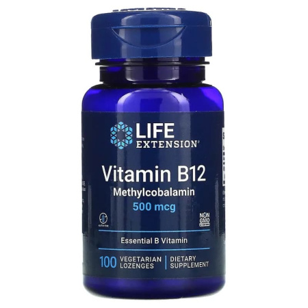 Life Extension Vitamin B12 Methylcobalamin 500 mcg (100 пастилок)