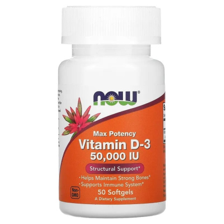Now Vitamin D-3 50000 IU (50sgels)