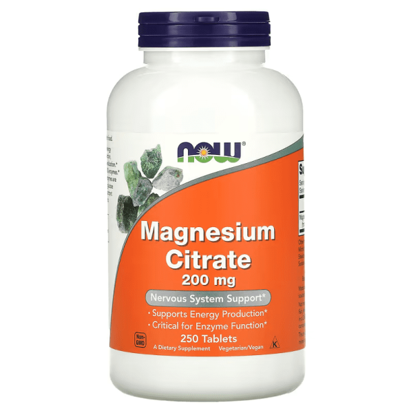 Now Magnesium Citrate 200mg (250tab)