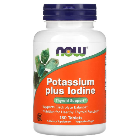 Now Potassium plus Iodine (180tab)