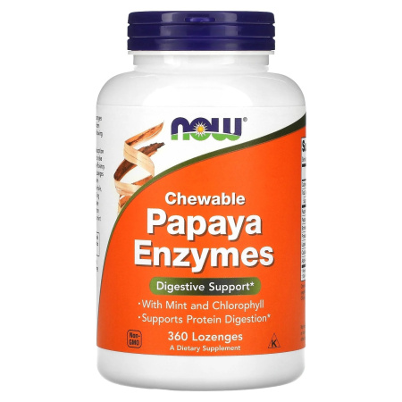 Now Papaya Enzymes Chewable (360 жев.таб)