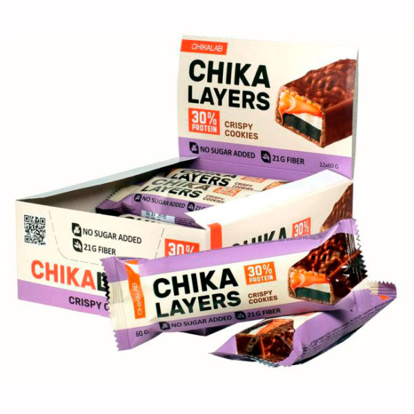 Chikalab протеиновый батончик Chika Layers (60g)
