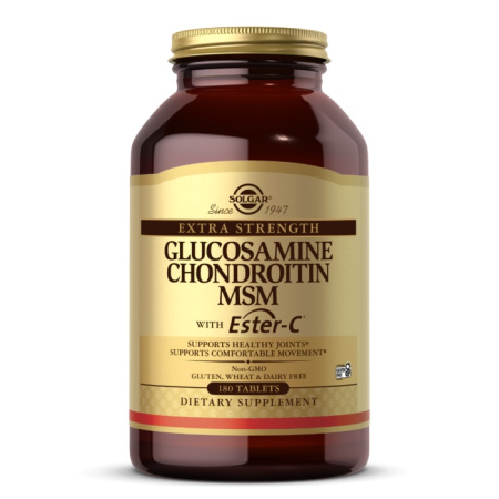 Solgar Glucosamine Chondroitin MSM with Ester-C (180tab)