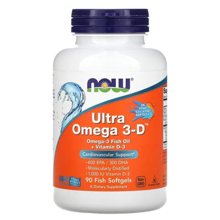 Now Ultra Omega 3-D (90 fish sgels)