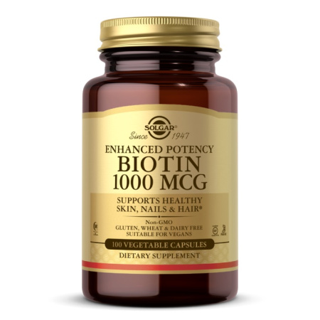 Solgar Biotin 1000 mcg (100vcaps)
