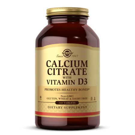 Solgar Calcium Citrate with Vitamin D3 (240tab)