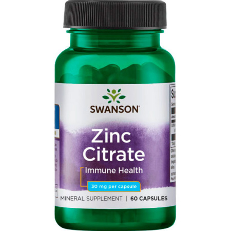 Swanson Zinc Citrate 50 mg (60caps)