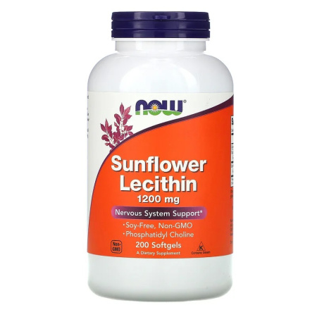 Now Sunflower Lecithin 1200mg (200sgels)
