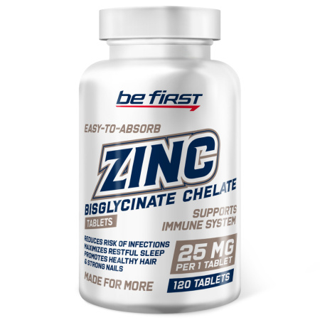 Be First Zinc Bisglycinate Chelate (120tab)