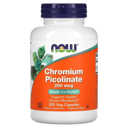 Now Chromium Picolinate 200mcg (250vcaps)