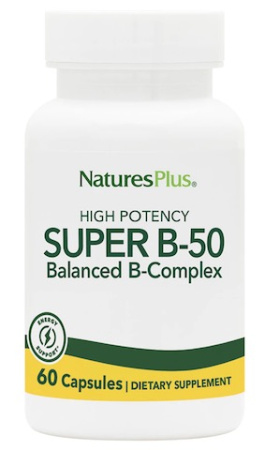 NaturesPlus Super B-50 Balanced B-Complex (60caps)