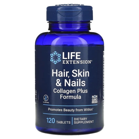 Life Extension Hair Skin Nails Collagen Plus Formula (120tab)
