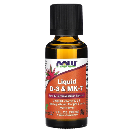 Now Liquid D-3 and MK-7 (30ml)