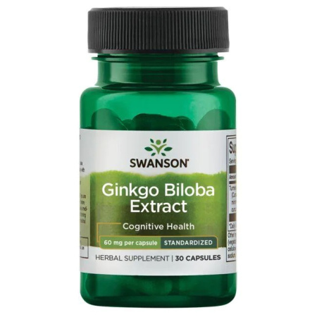 Swanson Ginkgo Biloba Extract 60 mg (30caps)