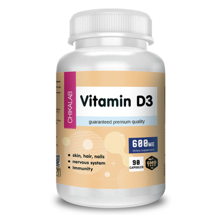 Chikalab Vitamin D3 600ME (90caps)